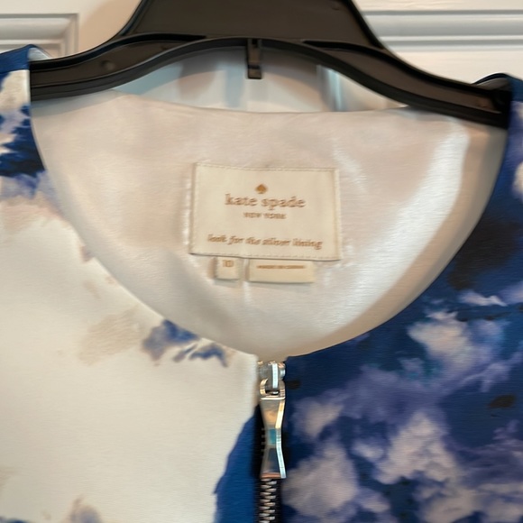 Kate Spade Joss Cloud Print Zip Front Dress - Picture 4 of 5